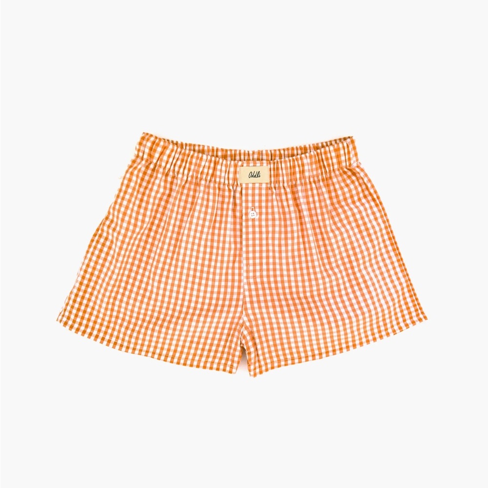 Oddli Boxers Orange Gingham